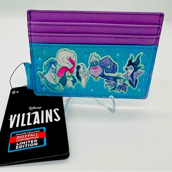 Loungefly Accessories - Limited Ed Exclusive Convention Disney Villains Constellation Small Cardholder
